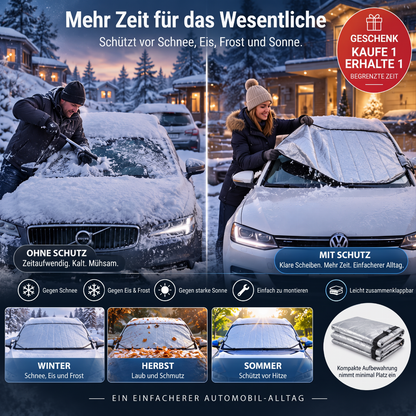 🚗 50% RABATT JETZT! ✨ Frontscheibenabdeckung – Schutz für alle vier Jahreszeiten, Frostschutz & hohe Qualität – perfekt für Autos, Vans und SUVs ❄️☀️