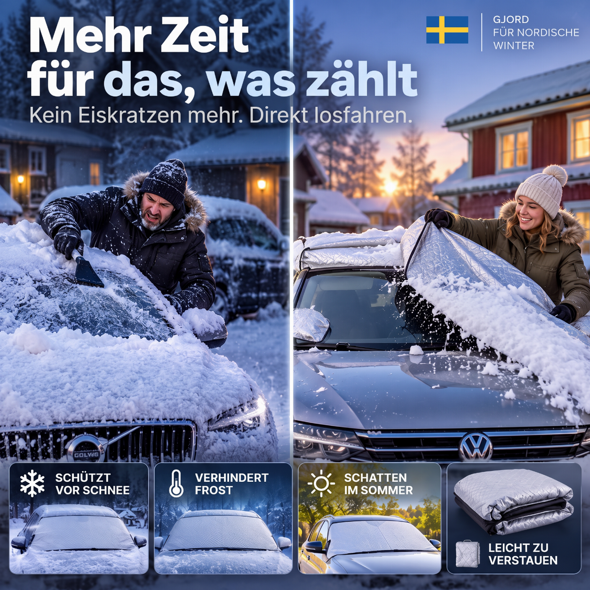 🚗 50% RABATT JETZT! ✨ Frontscheibenabdeckung – Schutz für alle vier Jahreszeiten, Frostschutz & hohe Qualität – perfekt für Autos, Vans und SUVs ❄️☀️