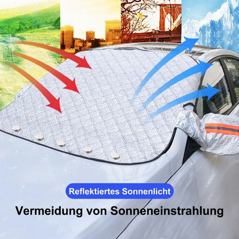 🚗 50% RABATT JETZT! ✨ Frontscheibenabdeckung – Schutz für alle vier Jahreszeiten, Frostschutz & hohe Qualität – perfekt für Autos, Vans und SUVs ❄️☀️