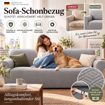 🛋️🛡️ Ultra-dehnbare Jacquard-Sofaschonbezüge – rutschfeste Gurte, dicker und eleganter Stoff, schützen und verleihen Sie Ihrem Sofa einen neuen Look, ohne dass es sich bewegt 🏠✨