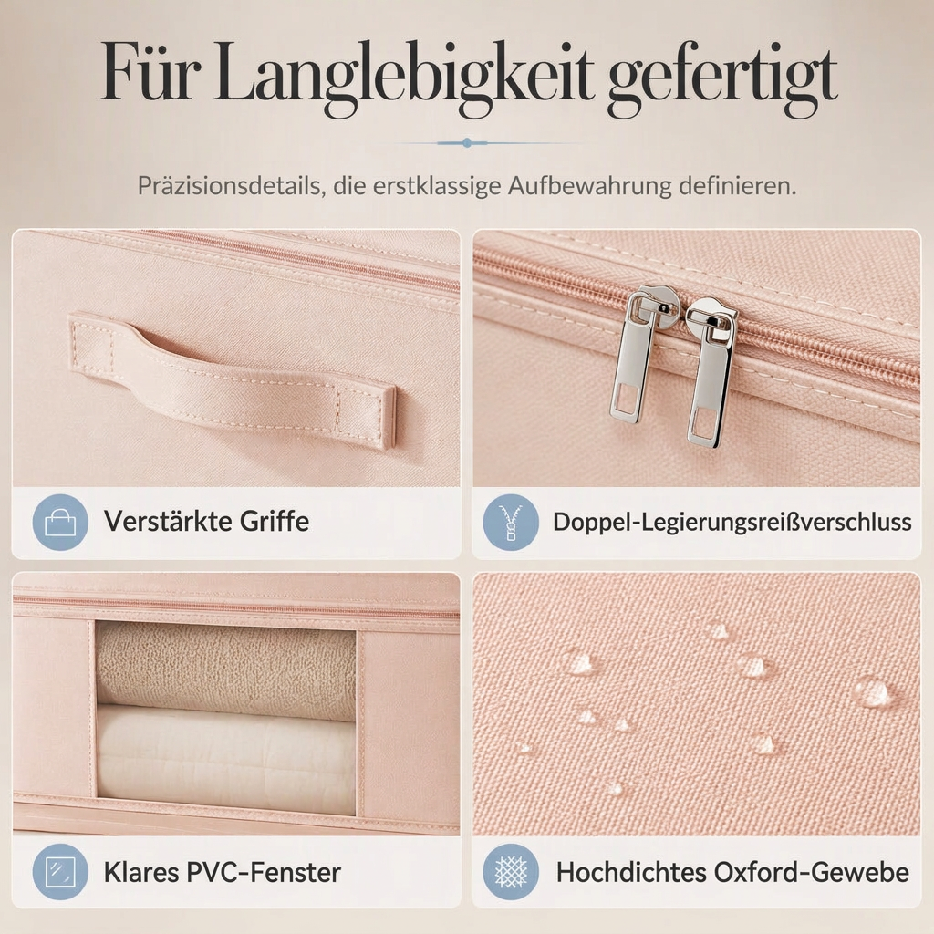 📢📢 50% RABATT📦 Großer Bettwäsche-Aufbewahrungsbeutel für Bettlaken, Bettdeckenbezüge, Decken und Kleidung