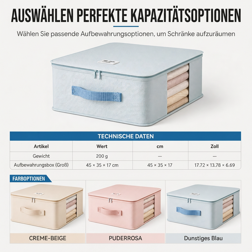 📢📢 50% RABATT📦 Großer Bettwäsche-Aufbewahrungsbeutel für Bettlaken, Bettdeckenbezüge, Decken und Kleidung