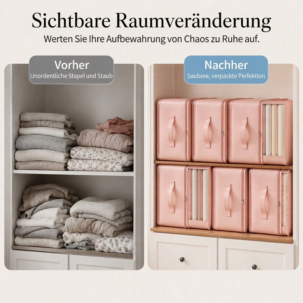 📢📢 50% RABATT📦 Großer Bettwäsche-Aufbewahrungsbeutel für Bettlaken, Bettdeckenbezüge, Decken und Kleidung