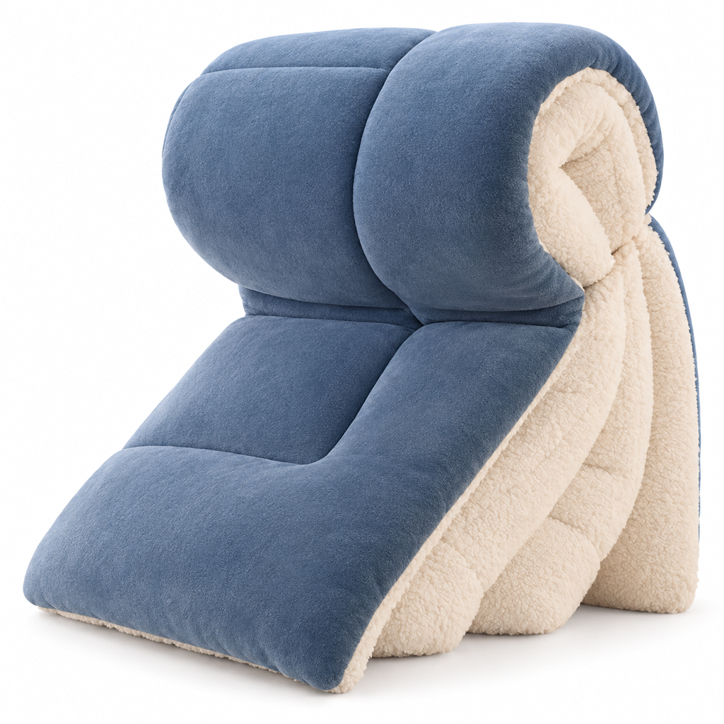 🛏️ Dicke gesteppte Winterdecke aus Schneeflocken-Samt, kuschelig warm ❄️