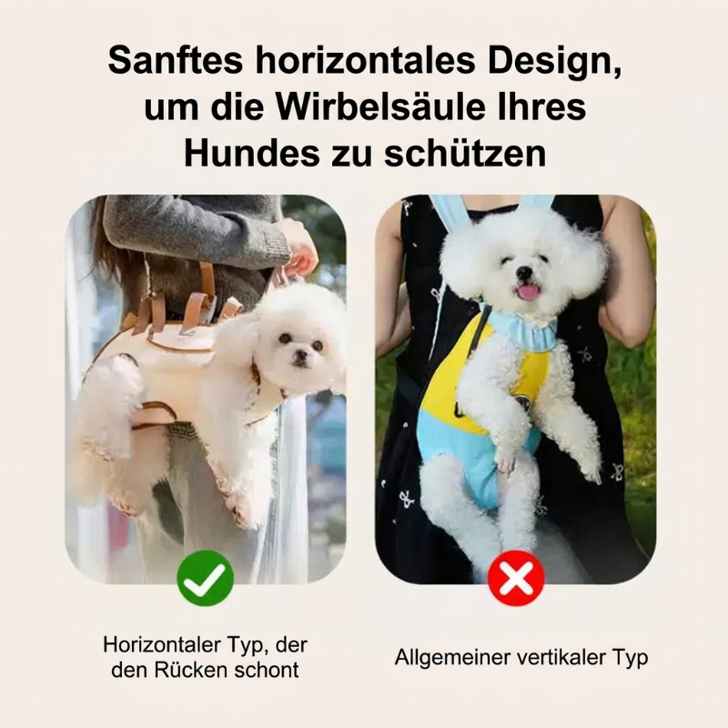 🐶 NUR FÜR KURZE ZEIT 50 % RABATT! 🐾 Tragbarer, atmungsaktiver Haustier-Tragetuchrucksack – mit Stützung für den Rücken und vielseitigem Komfort 🐕