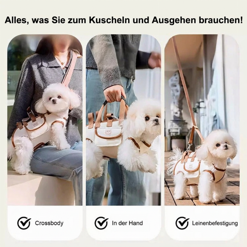 🐶 NUR FÜR KURZE ZEIT 50 % RABATT! 🐾 Tragbarer, atmungsaktiver Haustier-Tragetuchrucksack – mit Stützung für den Rücken und vielseitigem Komfort 🐕