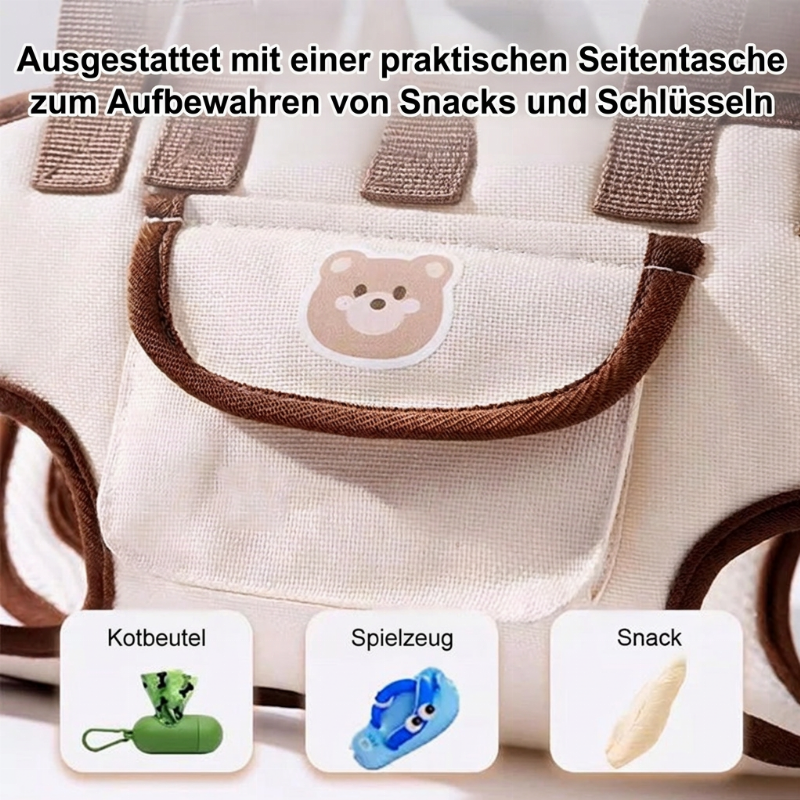 🐶 NUR FÜR KURZE ZEIT 50 % RABATT! 🐾 Tragbarer, atmungsaktiver Haustier-Tragetuchrucksack – mit Stützung für den Rücken und vielseitigem Komfort 🐕