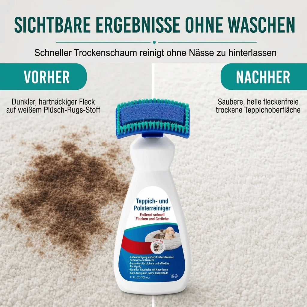 🎉🔥MEHR ALS 50.000 VERKAUFTE EXEMPLARE🌟🧼Wasserfreier Reiniger mit Bürstenschaum, entfernt Flecken sofort🧽