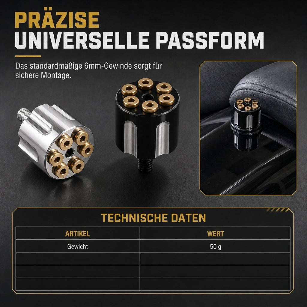 🏍️ CNC Schnellverschluss-Sitzschraube – 6 mm Aluminium, werkzeugloser Sitzbank-Bolzen