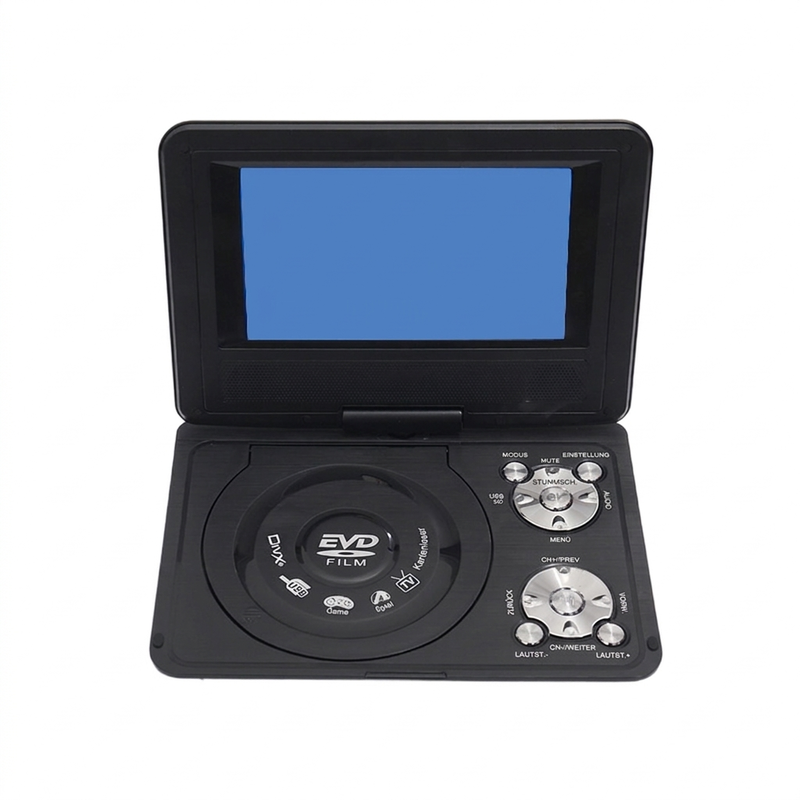 🥳HEISSER ANGEBOT 2026🥳💞ÜBER 50.000 VERKAUFT! 📀🎮 50 % RABATT! Tragbarer DVD-/EVD-Player mit Spielfunktion – 7-Zoll-Schwenkbildschirm, Akku, USB- und AV-Ausgang. Filme und Spiele für unterwegs! 🛡️✅