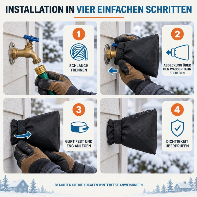 📢📢Kaufe 1，erhalte 1 gratis !!⏰Outdoor-Wasserhahnabdeckung für Winterschutz vor Frost