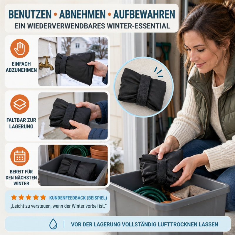 📢📢Kaufe 1，erhalte 1 gratis !!⏰Outdoor-Wasserhahnabdeckung für Winterschutz vor Frost