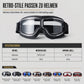 📢📢50% RABATT !!⏰Retro Motorradbrille Vintage Winddichte Fahrbrille für Cruiser-Helm und Offroad-Dirtbike