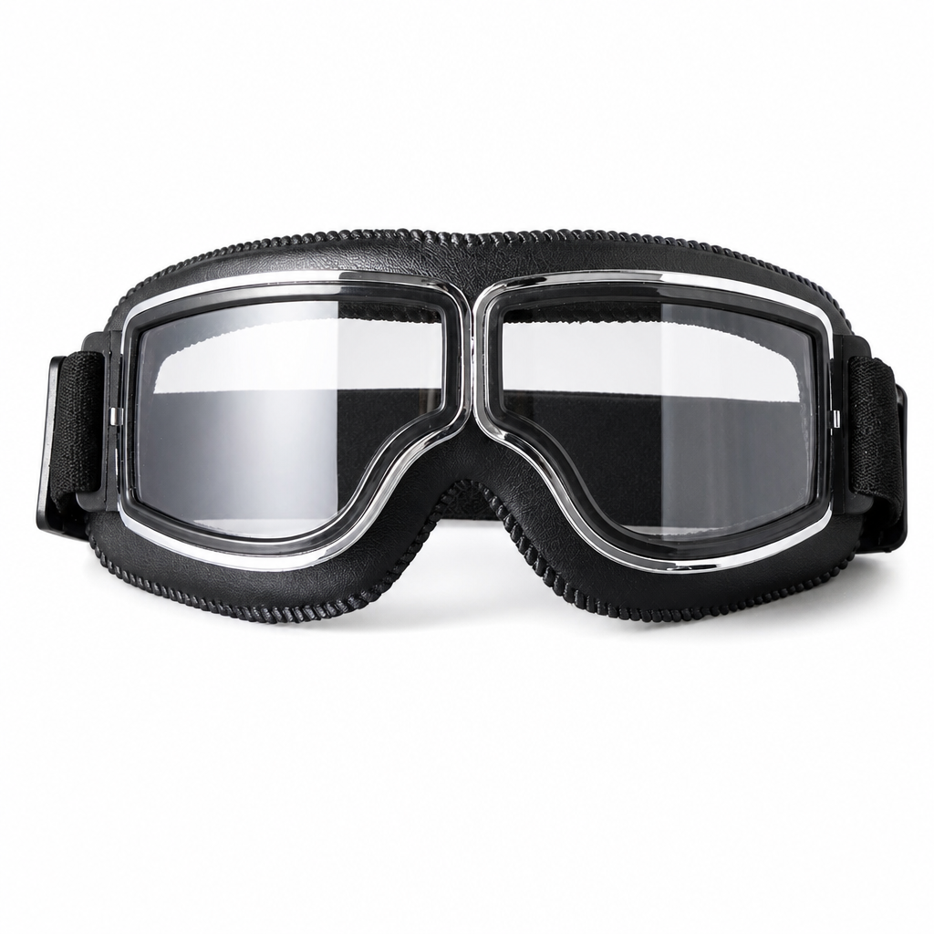 📢📢50% RABATT !!⏰Retro Motorradbrille Vintage Winddichte Fahrbrille für Cruiser-Helm und Offroad-Dirtbike