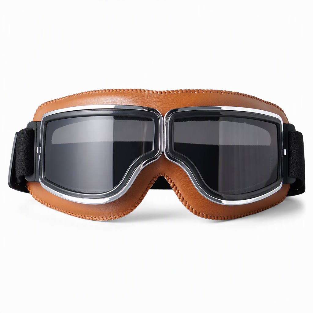 📢📢50% RABATT !!⏰Retro Motorradbrille Vintage Winddichte Fahrbrille für Cruiser-Helm und Offroad-Dirtbike