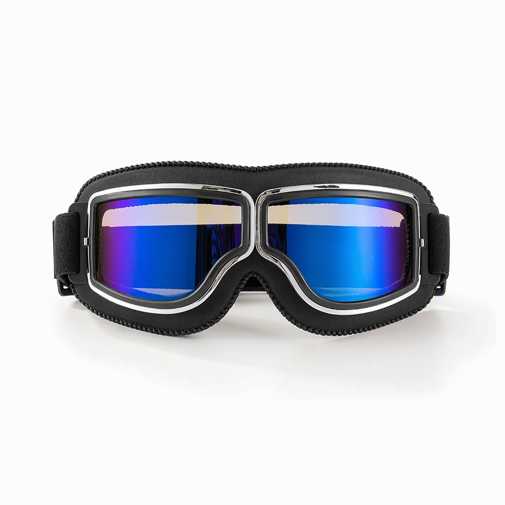📢📢50% RABATT !!⏰Retro Motorradbrille Vintage Winddichte Fahrbrille für Cruiser-Helm und Offroad-Dirtbike