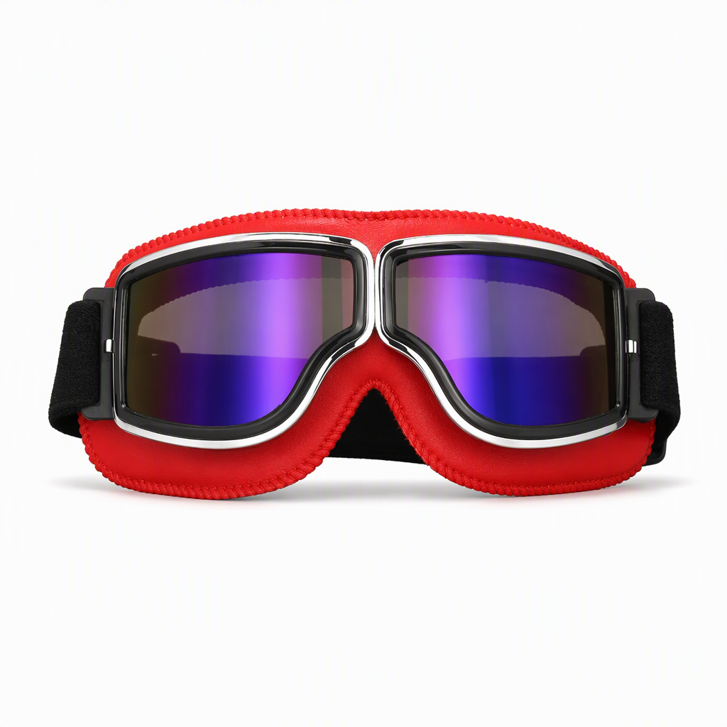 📢📢50% RABATT !!⏰Retro Motorradbrille Vintage Winddichte Fahrbrille für Cruiser-Helm und Offroad-Dirtbike