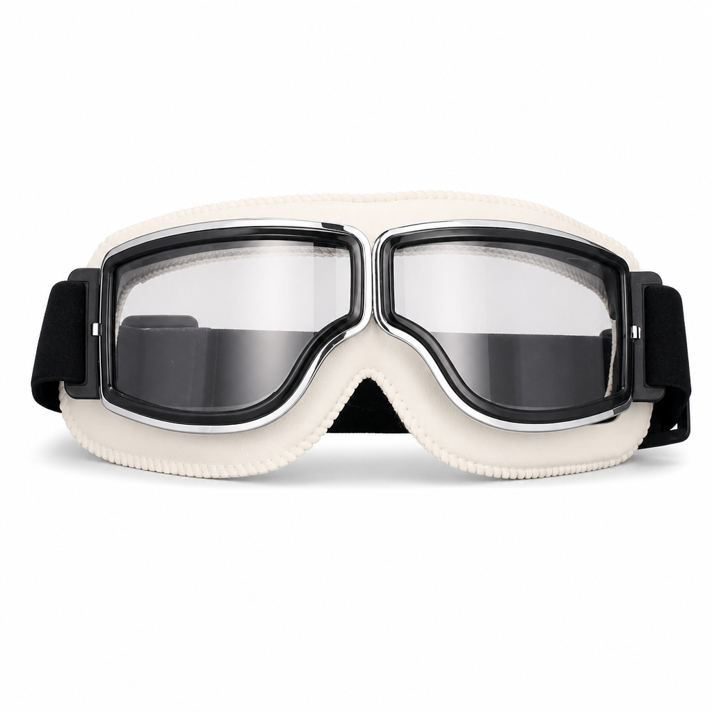 📢📢50% RABATT !!⏰Retro Motorradbrille Vintage Winddichte Fahrbrille für Cruiser-Helm und Offroad-Dirtbike