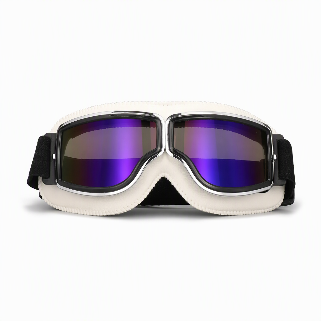 📢📢50% RABATT !!⏰Retro Motorradbrille Vintage Winddichte Fahrbrille für Cruiser-Helm und Offroad-Dirtbike
