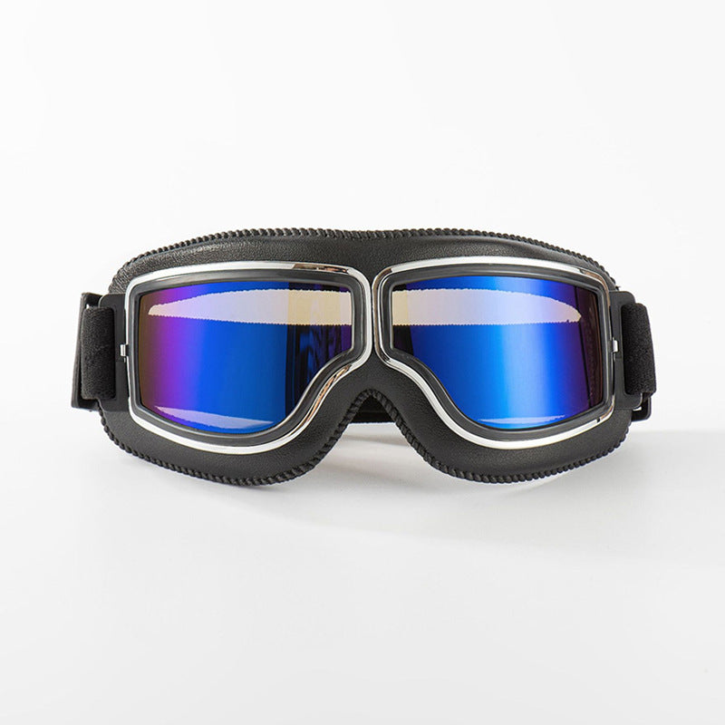 📢📢50% RABATT !!⏰Retro Motorradbrille Vintage Winddichte Fahrbrille für Cruiser-Helm und Offroad-Dirtbike