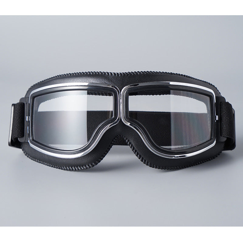 📢📢50% RABATT !!⏰Retro Motorradbrille Vintage Winddichte Fahrbrille für Cruiser-Helm und Offroad-Dirtbike