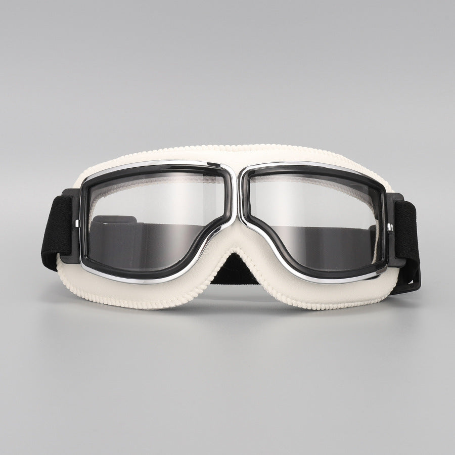 📢📢50% RABATT !!⏰Retro Motorradbrille Vintage Winddichte Fahrbrille für Cruiser-Helm und Offroad-Dirtbike