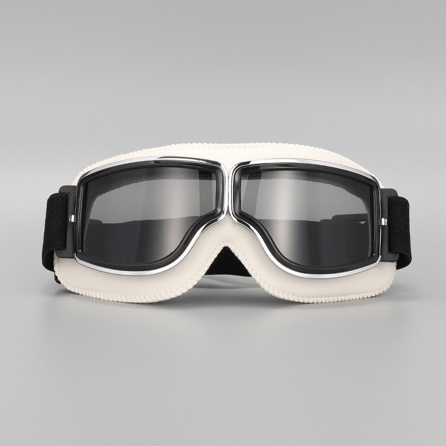 📢📢50% RABATT !!⏰Retro Motorradbrille Vintage Winddichte Fahrbrille für Cruiser-Helm und Offroad-Dirtbike