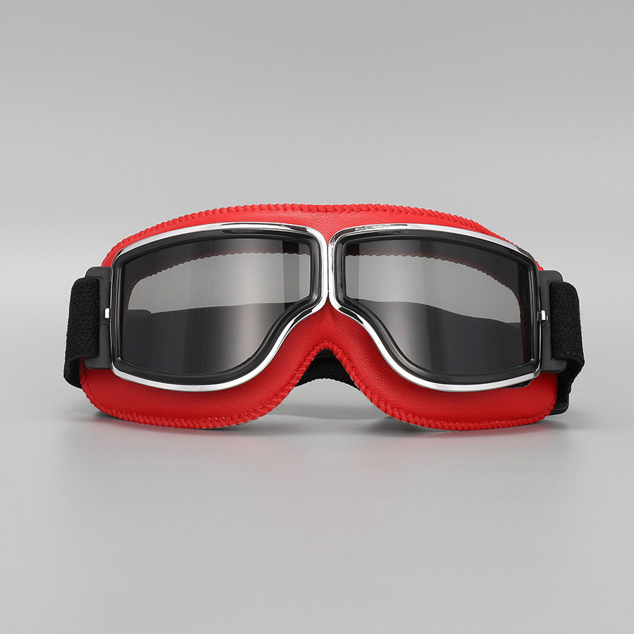 📢📢50% RABATT !!⏰Retro Motorradbrille Vintage Winddichte Fahrbrille für Cruiser-Helm und Offroad-Dirtbike