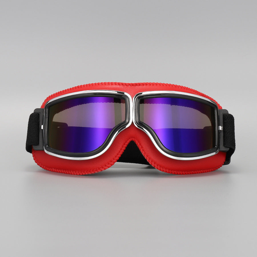 📢📢50% RABATT !!⏰Retro Motorradbrille Vintage Winddichte Fahrbrille für Cruiser-Helm und Offroad-Dirtbike