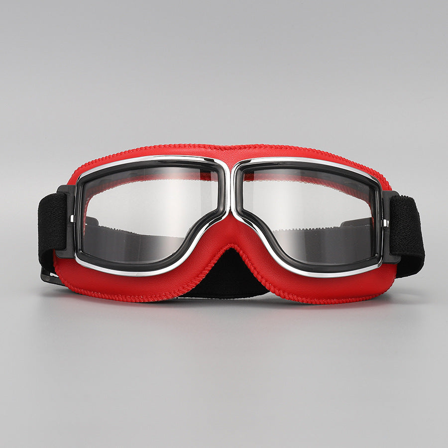 📢📢50% RABATT !!⏰Retro Motorradbrille Vintage Winddichte Fahrbrille für Cruiser-Helm und Offroad-Dirtbike