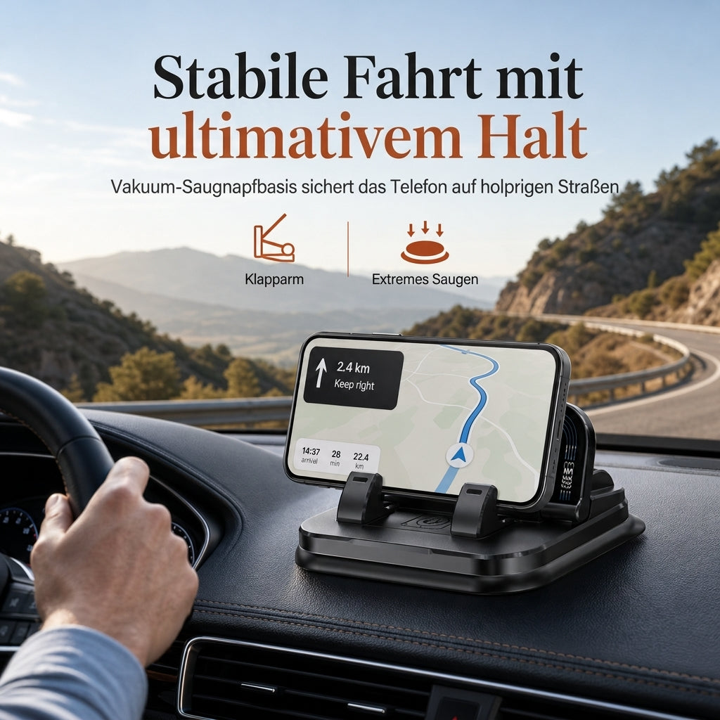 📱 JETZT 50 % RABATT! ✨ 360° drehbarer, faltbarer Handyhalter – universell kompatibel mit rutschfester Unterseite für Schreibtisch, Auto und Reisen 🚗💻