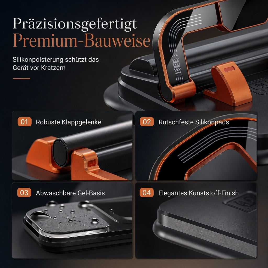 📱 JETZT 50 % RABATT! ✨ 360° drehbarer, faltbarer Handyhalter – universell kompatibel mit rutschfester Unterseite für Schreibtisch, Auto und Reisen 🚗💻