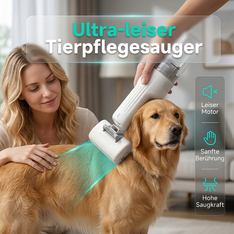 ⏳Zeitlich begrenztes Sonderangebot⏰Geräuscharmer Staubsauger zur Tierhaarentfernung