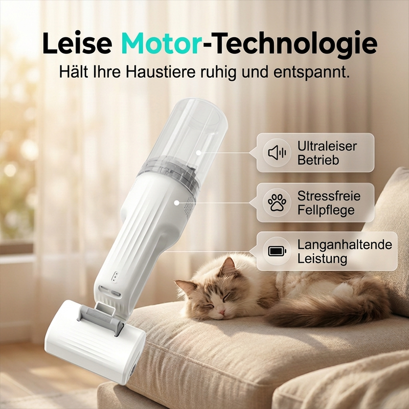 ⏳Zeitlich begrenztes Sonderangebot⏰Geräuscharmer Staubsauger zur Tierhaarentfernung