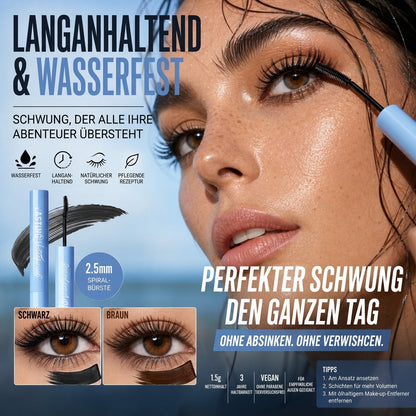 ⏰🔥ZEITBEGRENZTES ANGEBOT – 50% RABATT! 💖 Wasserfeste Wimperntusche mit verlängernder und kräuselnder Wirkung – Volumen, lange Haltbarkeit und ohne Verschmieren ✨