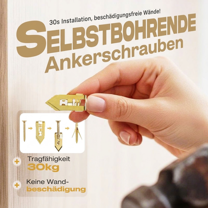 🏆 Letzter Tag Sonderpreis ！🏠Kaufe 2, erhalte 3 gratis🎁Bohranker Schrauben Bohren, Befestigen, Halten. Kein zusätzliches Werkzeug nötig🔩