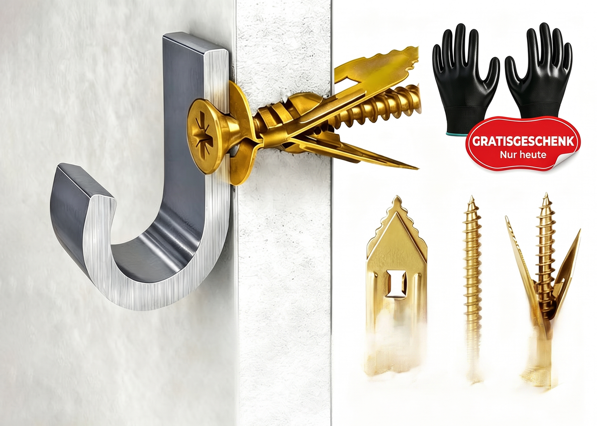 🏆 Letzter Tag Sonderpreis ！🏠Kaufe 2, erhalte 3 gratis🎁Bohranker Schrauben Bohren, Befestigen, Halten. Kein zusätzliches Werkzeug nötig🔩
