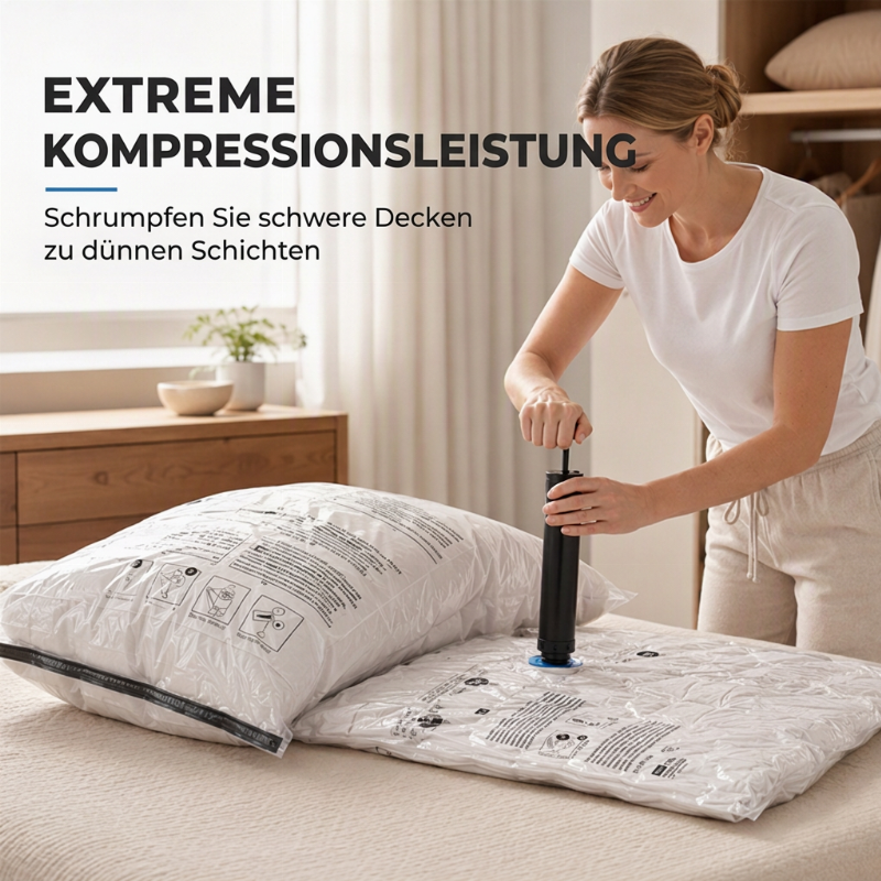 🧳 50% RABATT! 💨Platzsparende Vakuum-Aufbewahrungsbeutel