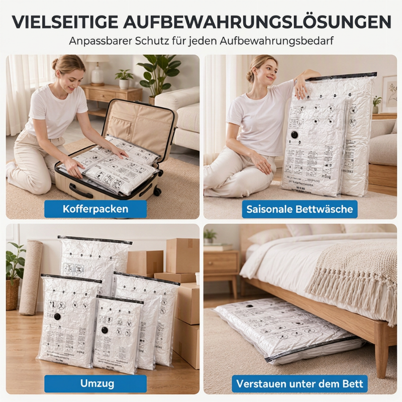 🧳 50% RABATT! 💨Platzsparende Vakuum-Aufbewahrungsbeutel