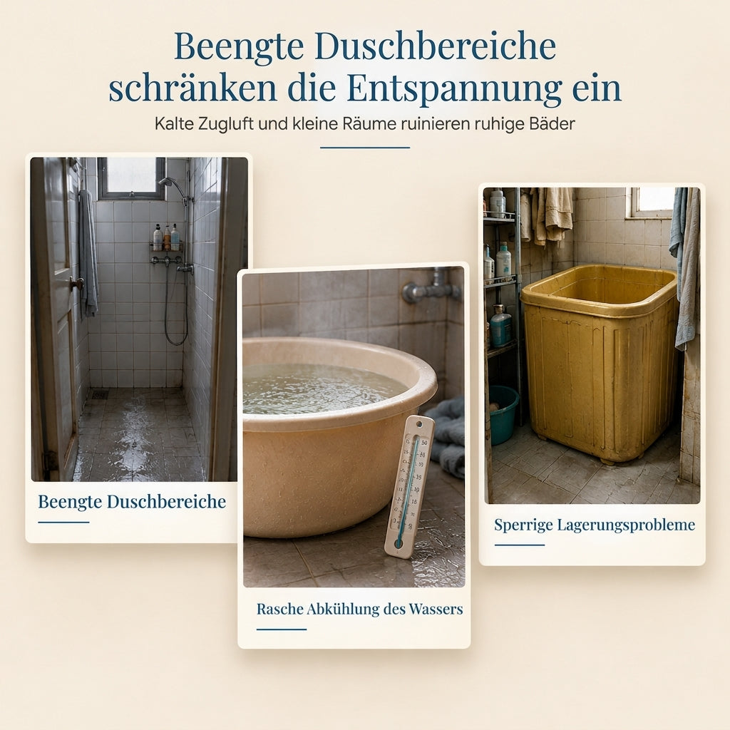 ✨ 50% RABATT! 🛁 Faltbare Badewanne für Erwachsene – groß, wärmeisolierend & mit Kissen & Ablaufschlauch