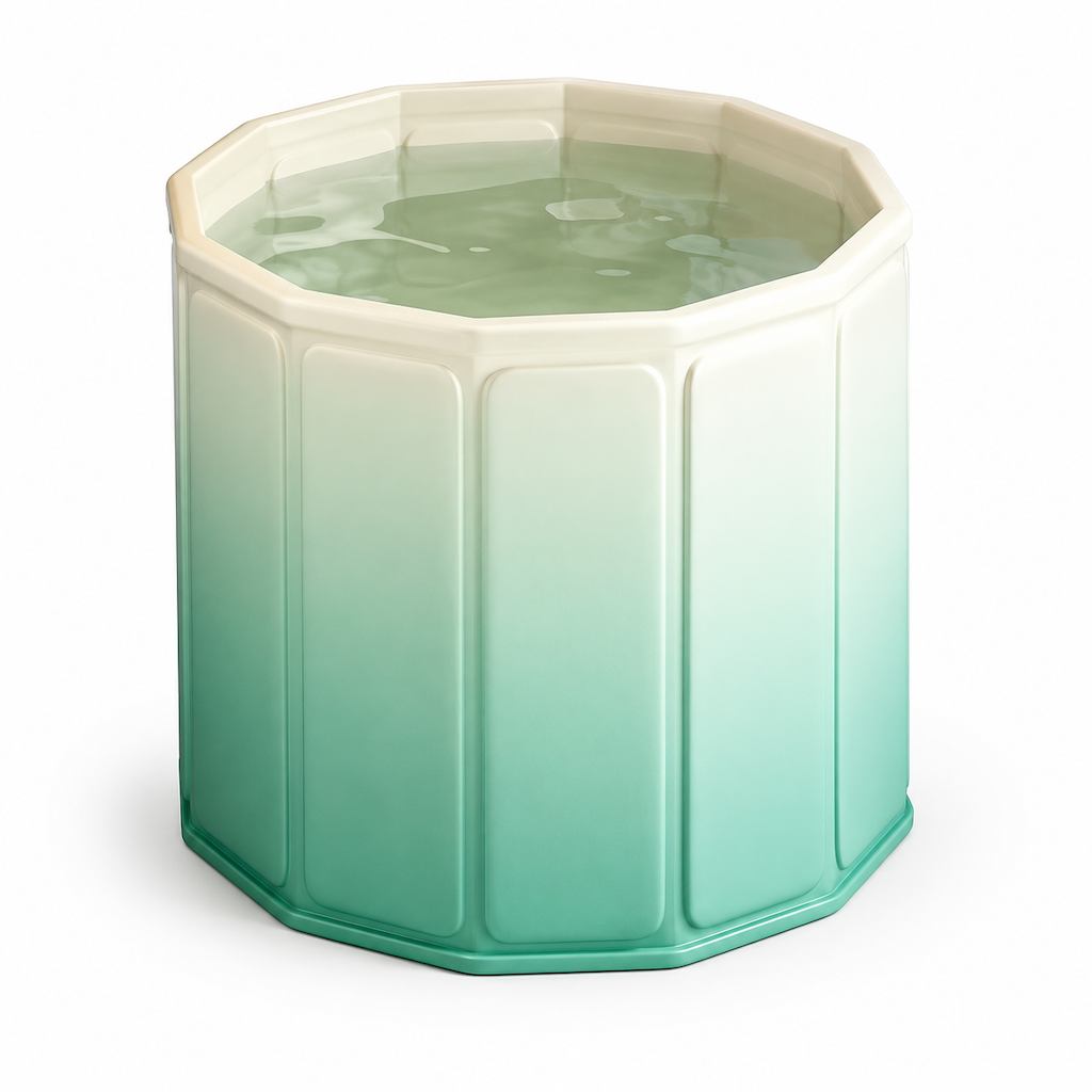 ✨ 50% RABATT! 🛁 Faltbare Badewanne für Erwachsene – groß, wärmeisolierend & mit Kissen & Ablaufschlauch