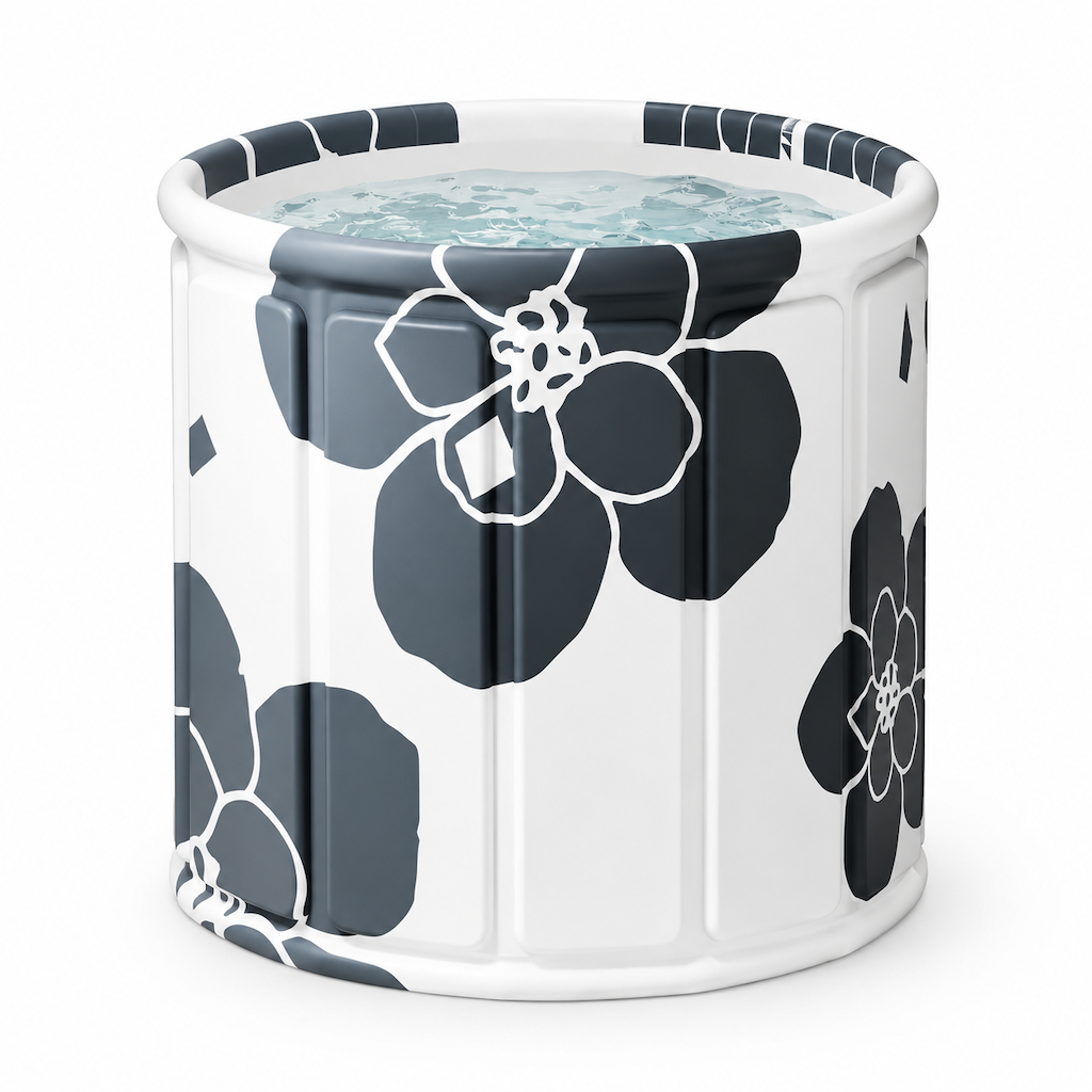 ✨ 50% RABATT! 🛁 Faltbare Badewanne für Erwachsene – groß, wärmeisolierend & mit Kissen & Ablaufschlauch