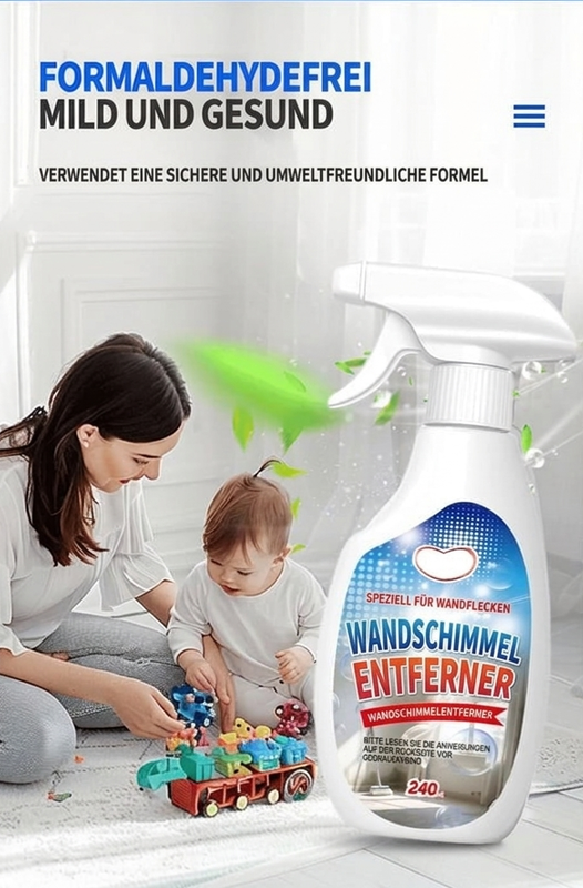 🔥50% RABATT!! & KAUFEN SIE MEHR, SPAREN SIE MEHR!!📢🧼 Schimmelreinigungsspray für Wandfliesen – Ein schnelles Spray zur Bekämpfung von schwarzen Schimmelflecken in Badezimmern & Küchen ✨