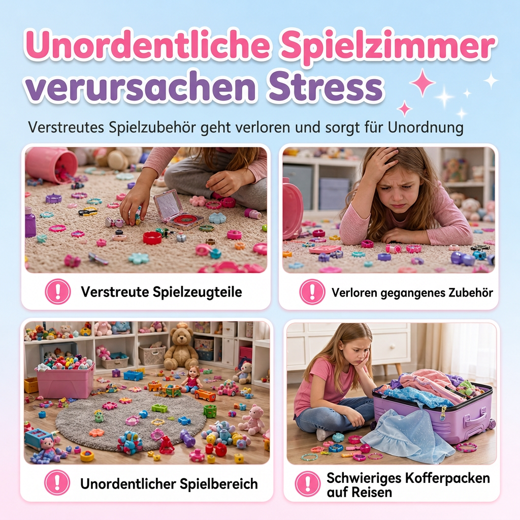 Schminktisch-Spielzeugset für Mädchen mit Puppen und Schönheitsaccessoires
