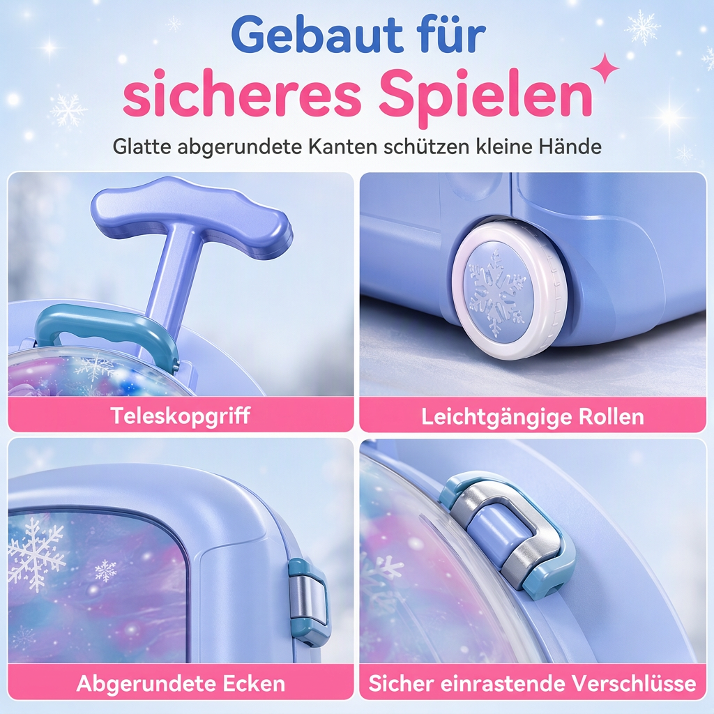 Schminktisch-Spielzeugset für Mädchen mit Puppen und Schönheitsaccessoires