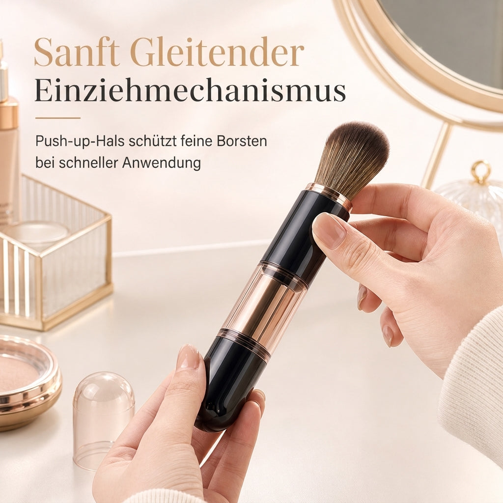 🥳HEIßER SALE 2026🥳💞MEHR ALS 50.000 VERKAUFT! 💄✈️ 50% RABATT! Tragbares ausziehbares 5-in-1-Make-up-Pinselset – Pinsel für Puder, Rouge und Silikon-Lippenpinsel in einer kompakten Kapsel. Ideal für unterwegs! 🛡️✨
