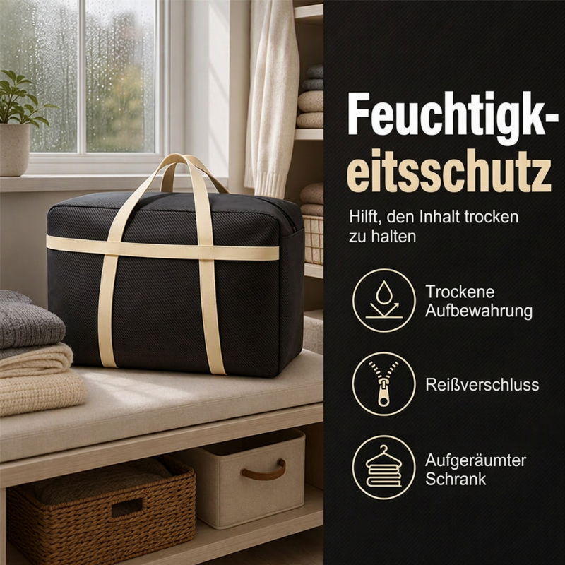 📦✨ Große Aufbewahrungstasche für Kleidung & Bettwäsche – Wasserdicht & mit Doppelreißverschluss | Premium Qualität