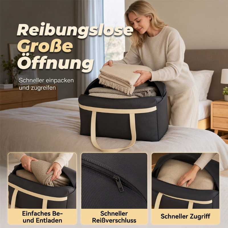 📦✨ Große Aufbewahrungstasche für Kleidung & Bettwäsche – Wasserdicht & mit Doppelreißverschluss | Premium Qualität