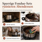 🥳2026 HEISSER DEAL🥳💞50K+ VERKAUFT! 🍫🕯️ 50% RABATT! Keramik Schoko-Fonduetasse – Teelicht-Warmhaltung, inkl. Fonduegabel. Perfekt für Dates & Weihnachten! 🎄💚