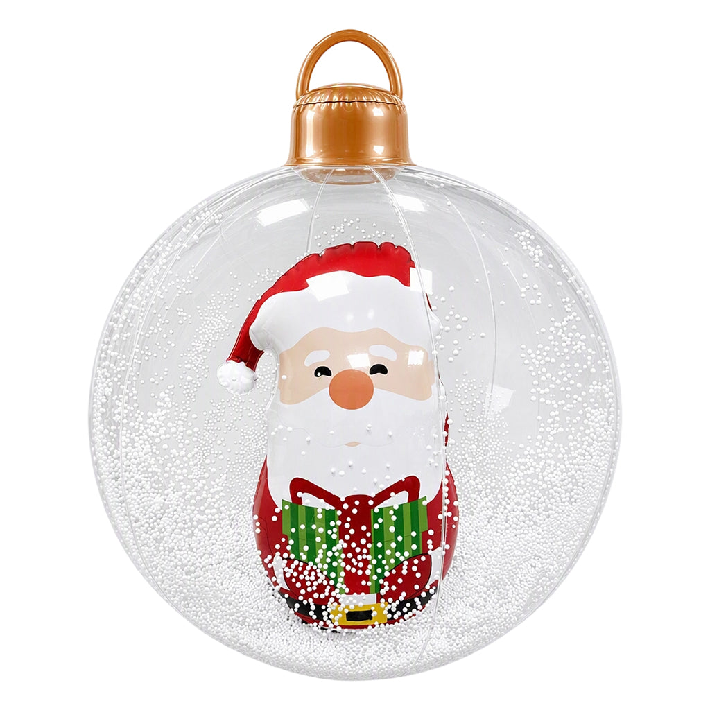 Aufblasbarer Weihnachtsball mit bunten LED-Leuchten